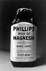 original Milk of Magnesia bottle, click here for article