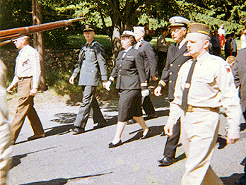 1976 New Canaan Memorial Day Parade, EHB in step