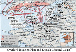 Overlord invasion plan, click for source and larger map