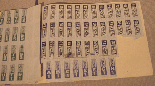 War ration stamps