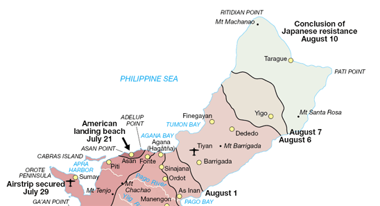 National Parks Service map of battle