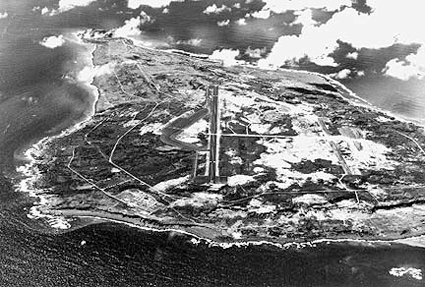 Iwo Jima, aerial view