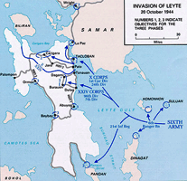 Invasion of Leyte 20 October 1944