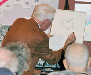 Mort Walker drawing