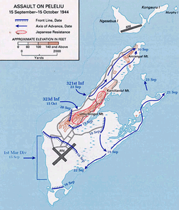 Assault on Peleliu 15 September to 15 October 1944