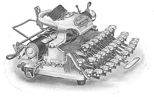 Blickensderfer portable typewriter, 1913 Blickensderfer portable typewriter, 1913