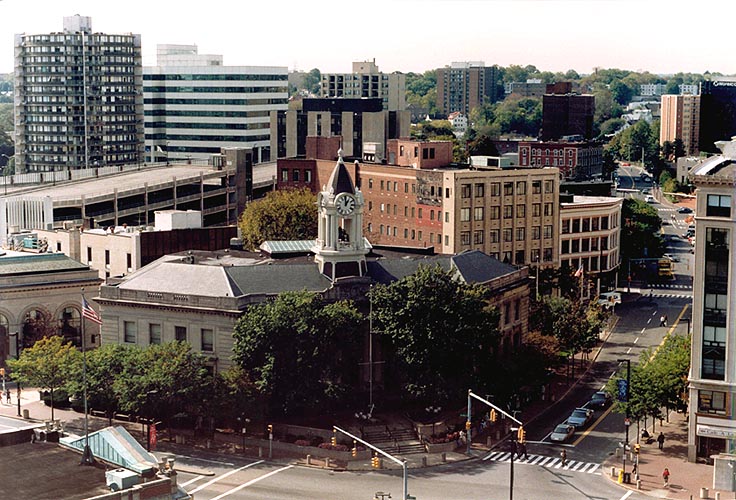 Aerial View of Old Town Hall, 1995