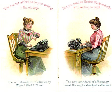 brochure for electric typerwriter - click here for next page