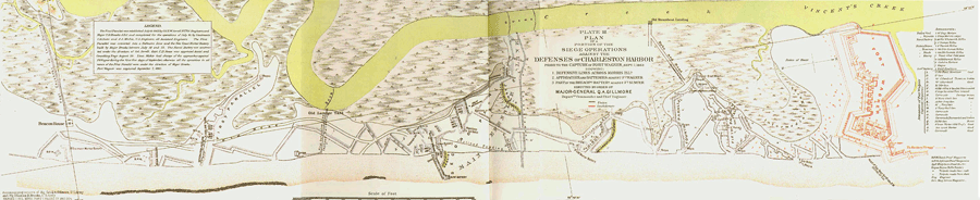 Defenses of Charleston Harbor prior to capture of Fort Wagner September 17, 1863