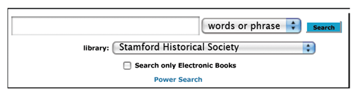 image of Ferguson Library catalog search box
