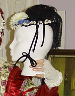 A small new fashion bonnet of the 1870s called a fancheon.