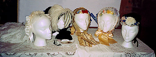 An assortment of head gear.