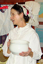 A chamber pot  was a personal indispensable necessity.