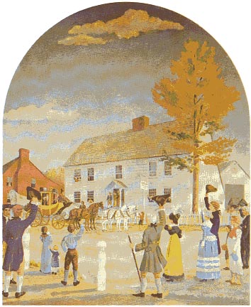 Mural: George Washington at Webb Tavern, 1799