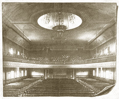 Old Town Hall, Main Hall on Third Floor, view from stage