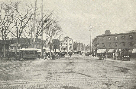 Main Street, looking east from Central Park