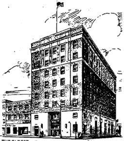 drawing of the building
