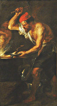 Vulcano (Roman Hephaestus) by Peter Paul Rubens