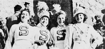 members of the marching band, 1942, Stamford High