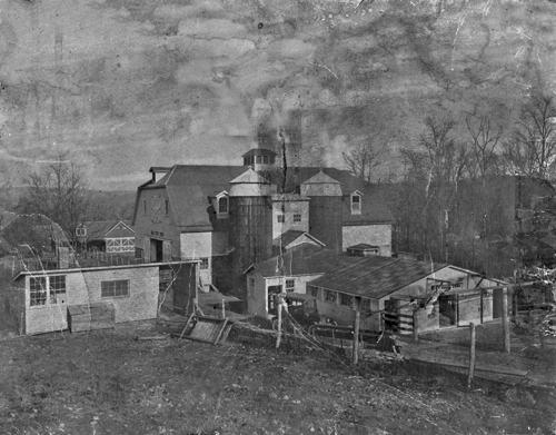 Old buildings at north end of farm prior to 1920