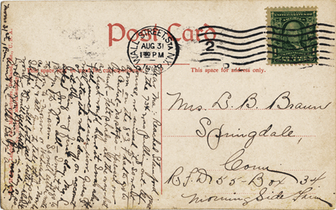 back of postcard above