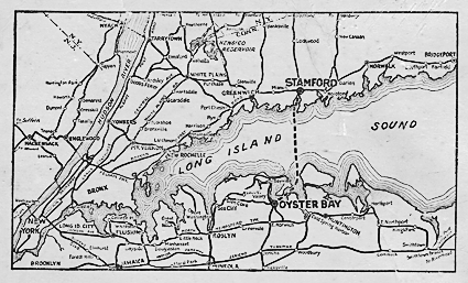 ferry schedule, map on back