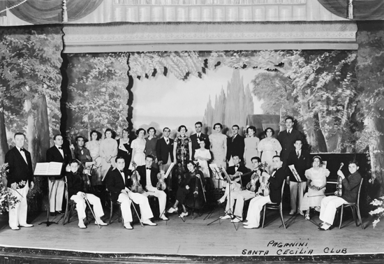 Paganini Santa Cecilia Club, 1930s