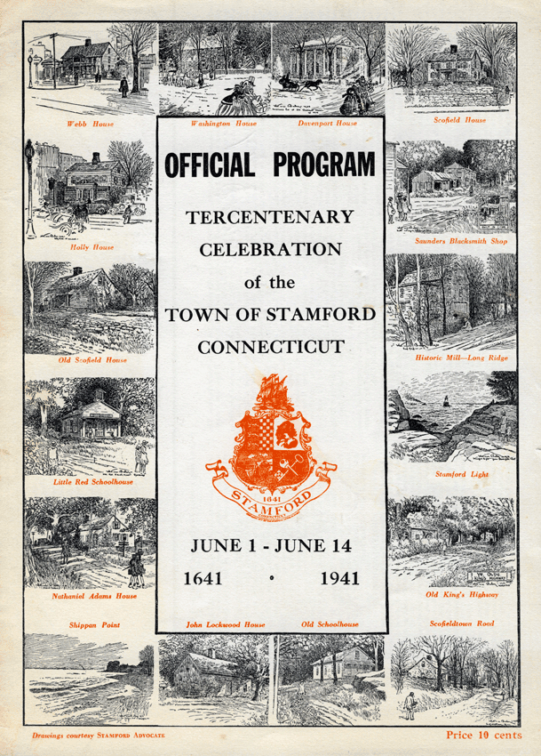 Stamford Tercentenary program cover, 1941