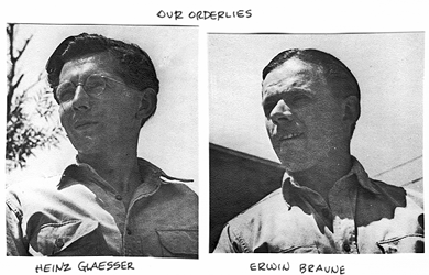 orderlies Heinz Glaeser and Erwin Braune