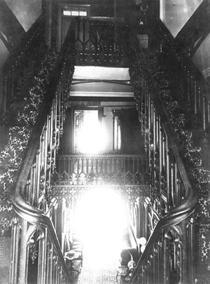 The Gothic Hall on Broad Street at the corner of Bedford Street, 1890