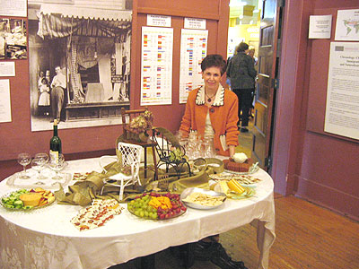 Rosemary Vacca and her chair decorations