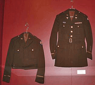 at left: Army Air Corps Jacket worn by Roger Preu