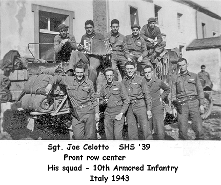 Joe's sqad, 10th Armored Infantry, Joe a center front