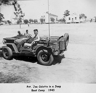 boot camp, Joe in a jeep