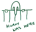KILROY WAS HERE drawn by Mort Walker
