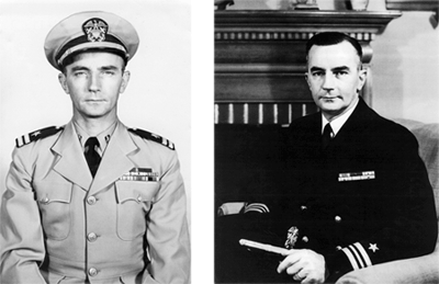 Official Navy photograph, 11 May 1951portrait and 01 March 1956