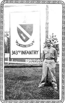George Reiss at 343rd Infantry Base