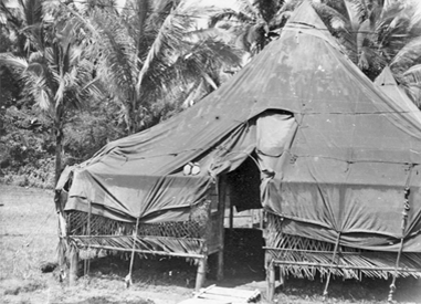 Medic group in the Philippines, tent