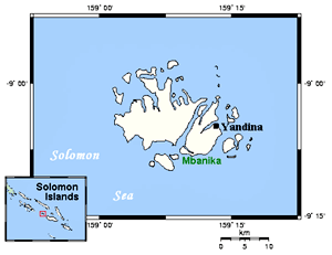 Russell Islands map