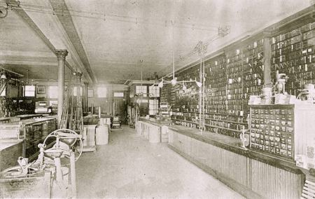 the right side of the ground floor of Lockwood & Palmer's store