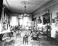 parlor in 1900 - click here for larger image