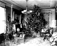 parlor, Christmas 1900 - click here for larger image