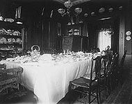 dining room in 1900 - click here for larger image