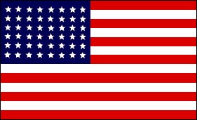 Flag with 48 stars, click here for website on the US flag