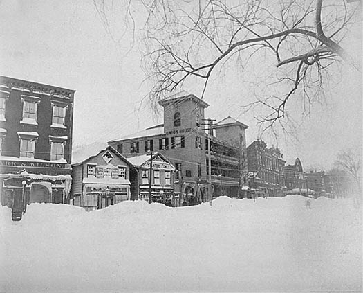 North Side of Main Street after the blizzard