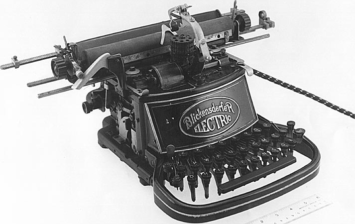 large photo of first electric typewriter