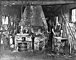 James Burnes' Blacksmith shop James Burnes' Blacksmith shop